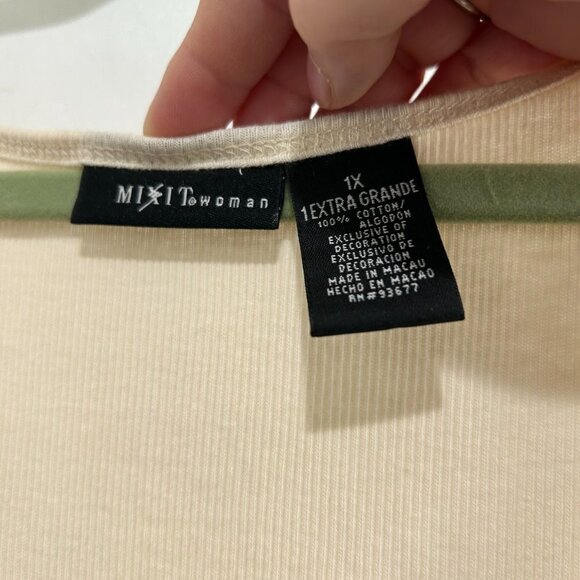 New without tag Mix it woman's tank top Size 1X - Picture 3 of 3